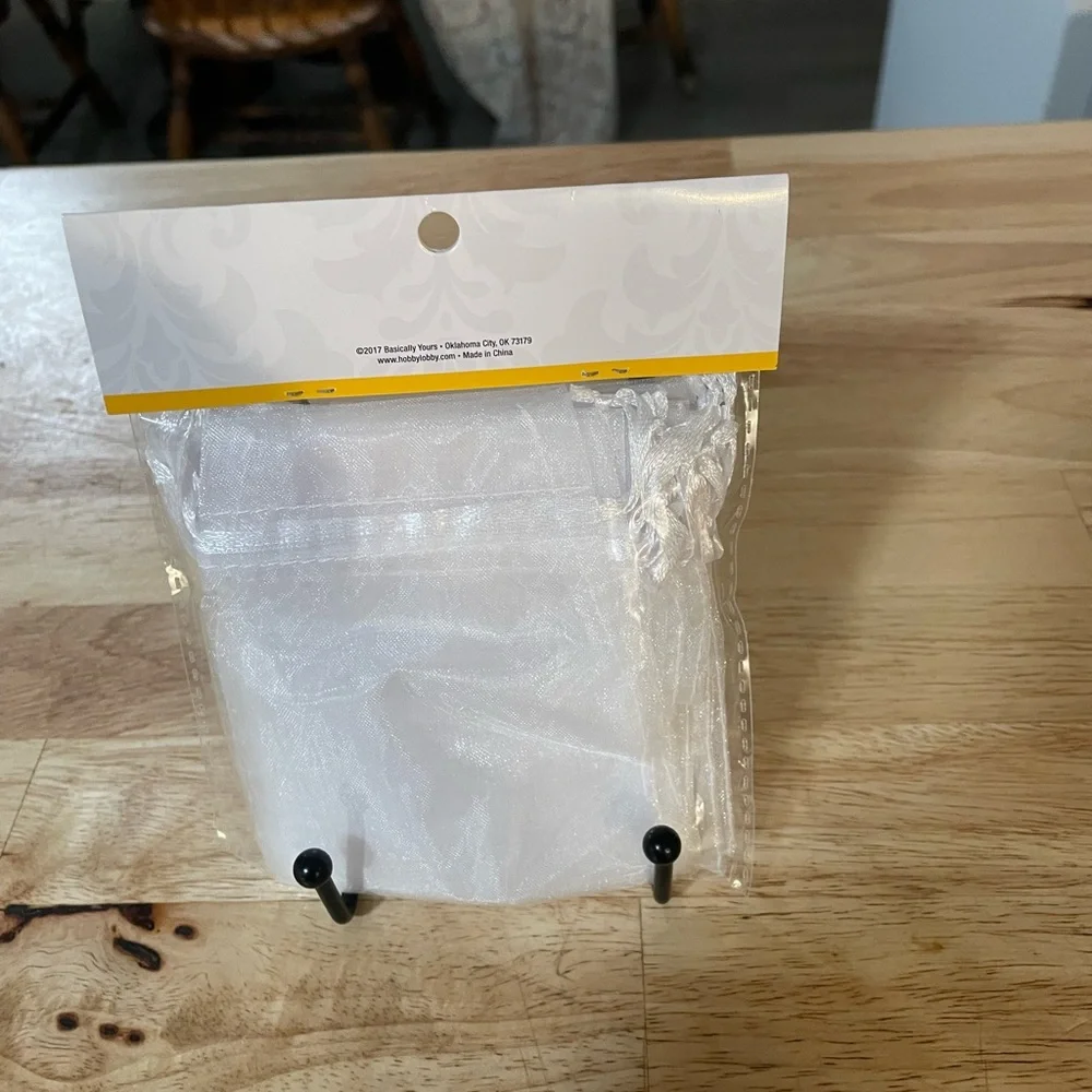 Basically Yours White Organza Bags